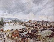 Camille Pissarro Rain Bridge Sweden oil painting artist